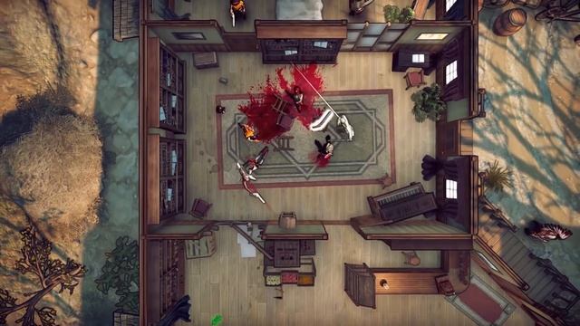 Intense Co-op Top-Down Action in God's Trigger смотреть онлайн
