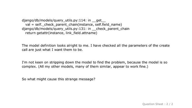 Django : AttributeError: 'NoneType' object has no attribute 'attname' (Django) смотреть онлайн