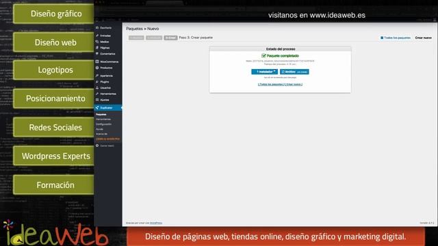 WordPress ideaweb copias seguridad con Duplicator, backup para estar seguros. смотреть онлайн