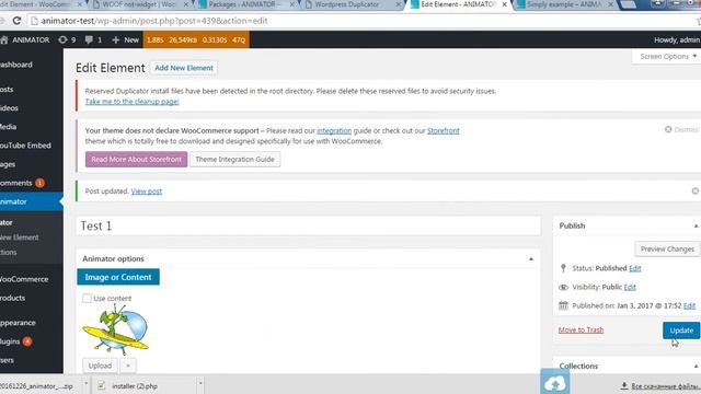 Wordpress Animator. Video tutorial-1 смотреть онлайн