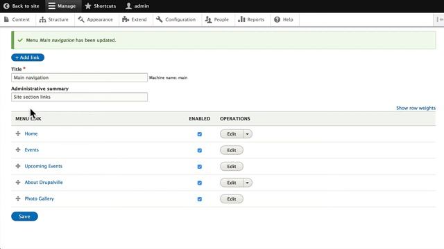Drupal 8 Beginner, Lesson 51: Menu Management смотреть онлайн