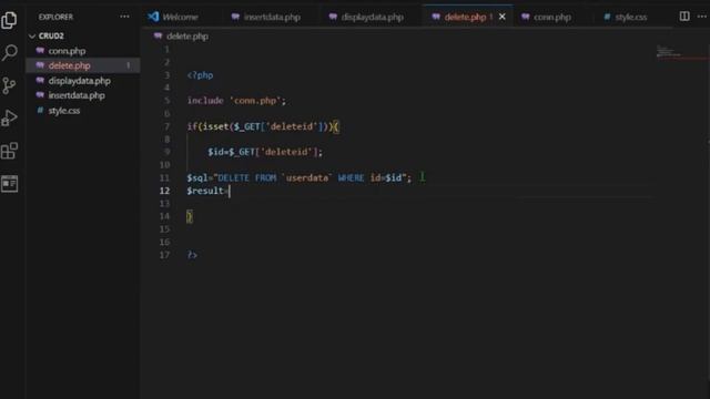 PHP CRUD Tutorial Delete Data in mysqli server and connect database || HussainWithProgramming смотреть онлайн