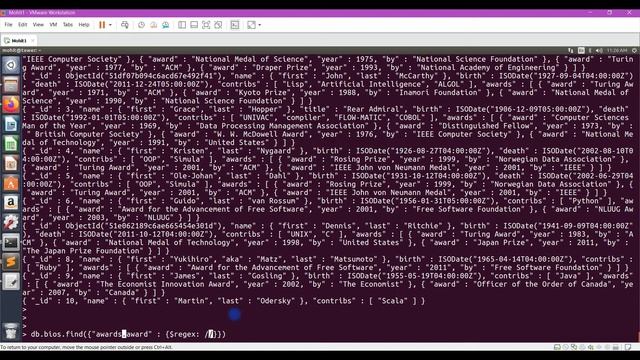 Learn MongoDB, Video 5, find with operators, and Projection смотреть онлайн