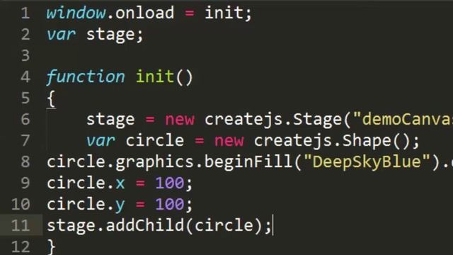 01 - Javascript Easel JS framework, Programando el canvas - programming canvas смотреть онлайн