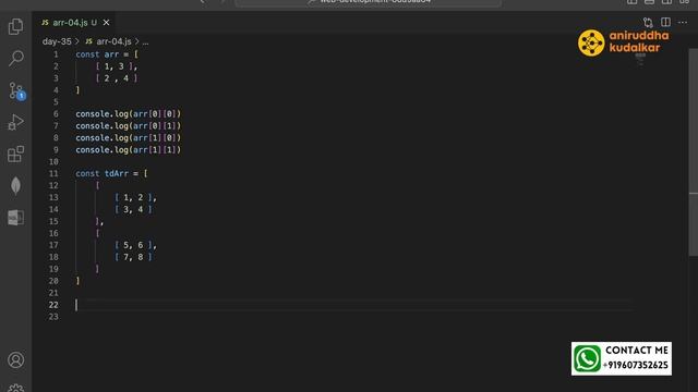 040 Web Development: Javascript Multidimensional Arrays смотреть онлайн