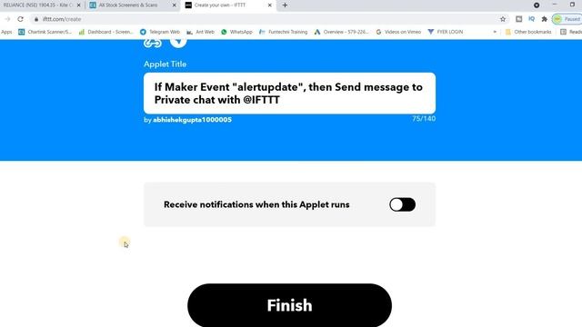 Chartink ||Chartink Alert To Telegram ||Webhook alert into Telegram ||Funtechni Training смотреть онлайн