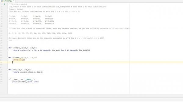 Euler and Python! Ep 029 - Distinct powers