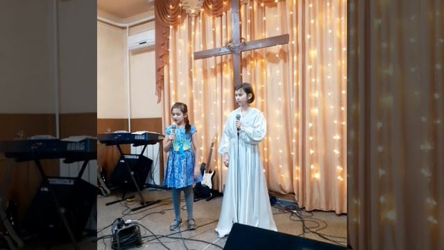 Рождественская сценка воскресной школы. Церковь "Благая весть". г. Енакиево. смотреть онлайн