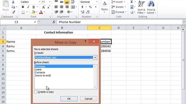 #5 Copying Worksheet In Excel || Microsoft Excel In Tamil