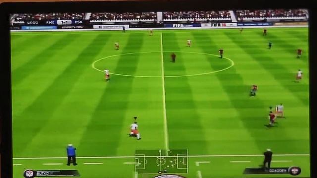 Играем в FIFA 16 на XBOX 360(Амкар Пермь-ЦСКА Москва)Русский турнир смотреть онлайн