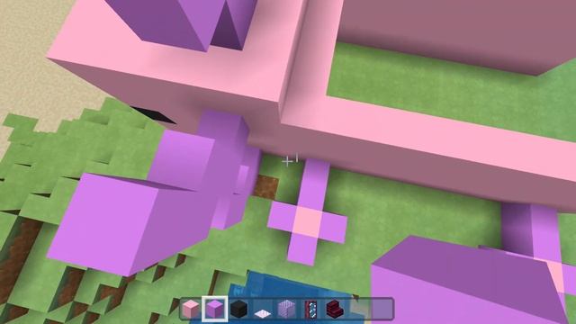 ДОМ В ФОРМЕ АКСОЛОТЛЯ В МИРЕ МАЙНКРАФТА