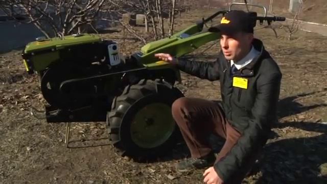 Мотоблок с водяным охлаждением КЕНТАВР 1081Д-5 смотреть онлайн