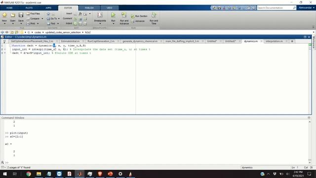 Simulation of differential equations with time-varying inputs and coefficients in MATLAB смотреть онлайн