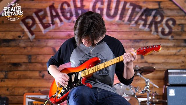 No Talking...Just Tones | Fender American Ultra Luxe Stratocaster Plasma Red Burst смотреть онлайн