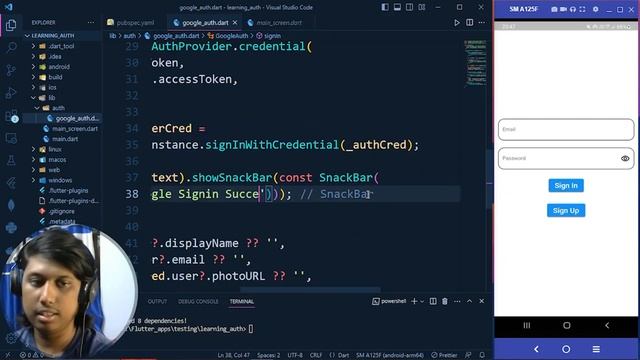 Google Authentication in Flutter with Firebase | Flutter Complete Tutorial | Part 37 смотреть онлайн