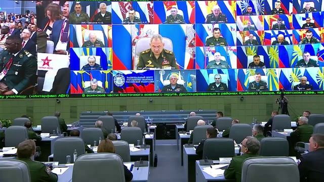 Вступительное слово Министра обороны на селекторном совещании с руководящим сост.mp4 смотреть онлайн