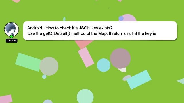 Android : How to check if a JSON key exists? смотреть онлайн