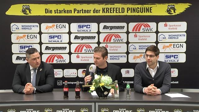Pressekonferenz Spiel Krefeld Pinguine - Iserlohn 12.01.2020 смотреть онлайн