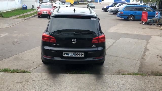 Звук выхлопа на разгоне VW Tiguan 2.0 TDI смотреть онлайн
