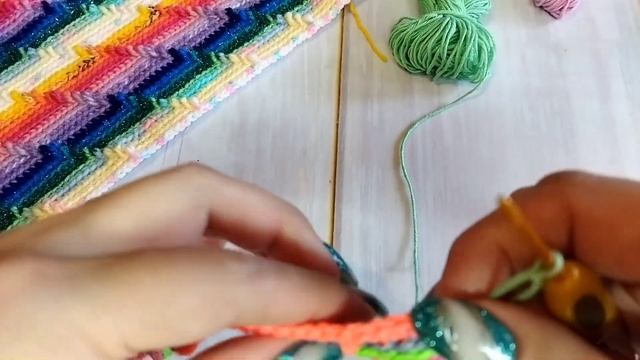 Узор 3D крючком для пледов, покрывал и ковриков!