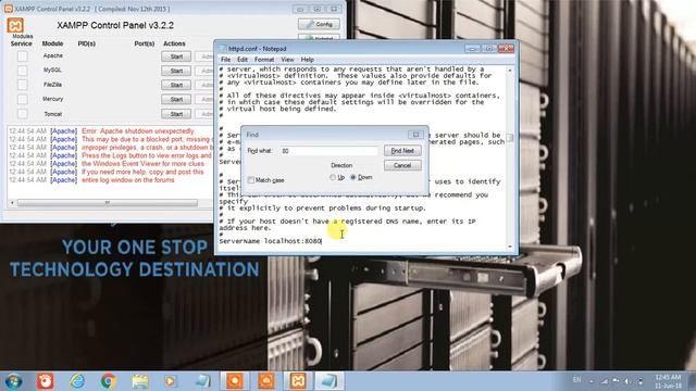 XAMPP SERVER ERROR SOLVE IN EASY 4 STEPS. смотреть онлайн