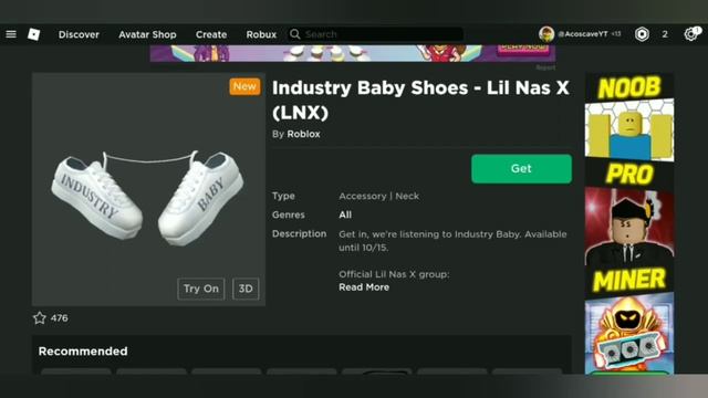 How To Get 'Lil Nas X' Event Free Items! ? [Lil Nas X - Roblox] смотреть онлайн