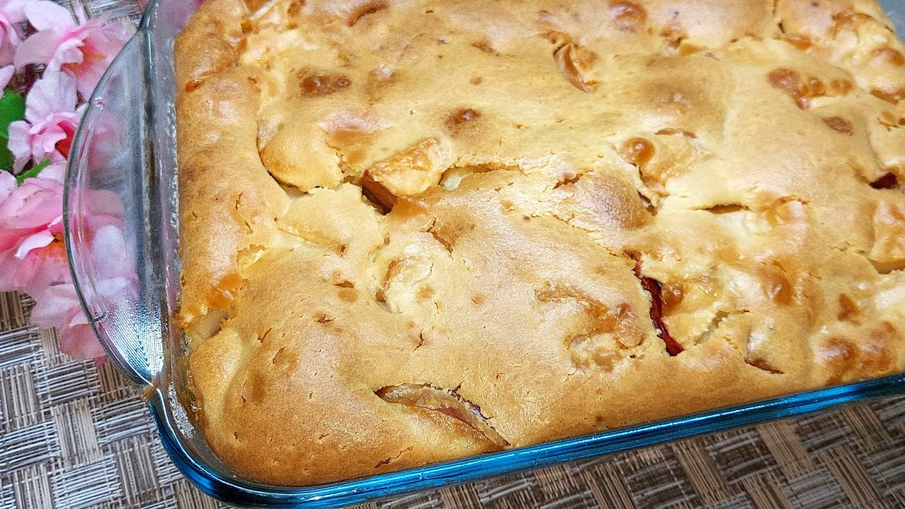 Быстрый ЯБЛОЧНЫЙ Пирог. За 5 Минут! Лакомство к Чаю. Он просто Тает во рту. смотреть онлайн