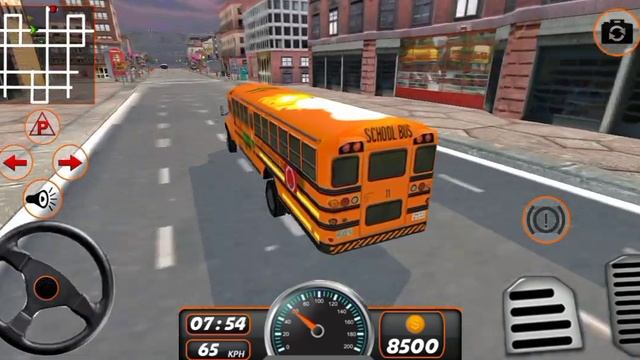 High School Bus Driving 3D - School Coach Driver Game - Android gameplay смотреть онлайн