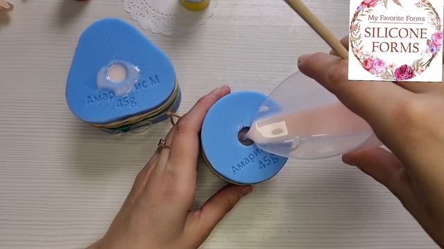 Заливка силиконовой формы "Амариллиса" от формадела MyFavoriteForms смотреть онлайн