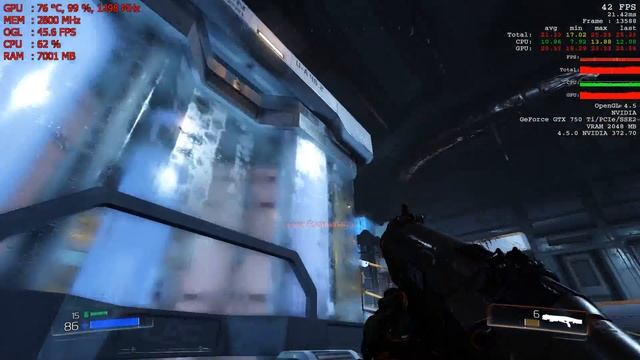 DOOM on X4 860k + GTX 750 Ti (Full HD) OpenGL смотреть онлайн
