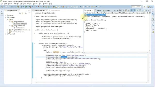 Tutorial2 - Deserialize JSON data to Object and Serialize Object to JSON смотреть онлайн