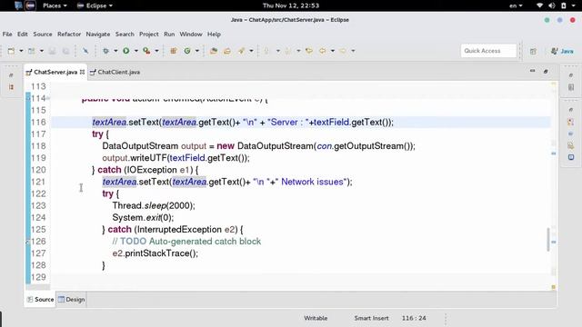 79 JAVA Swing GUI Chat Application смотреть онлайн