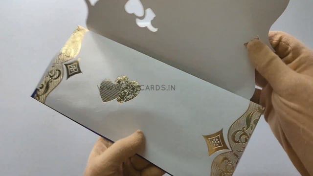 Gold heart wedding invitation| Gold S border| premium quality paper set invitation card (NJ 1448) смотреть онлайн