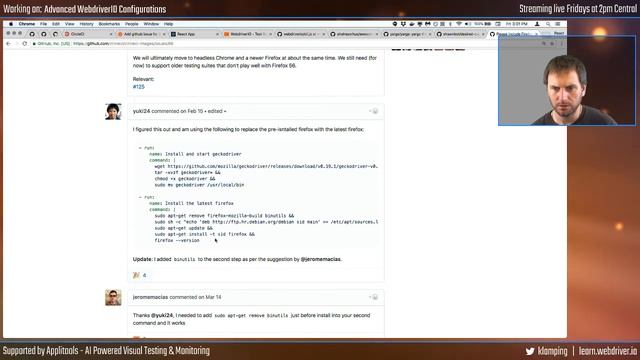 React/WebdriverIO Live Stream #10 - Browser Configurations via Command Line смотреть онлайн