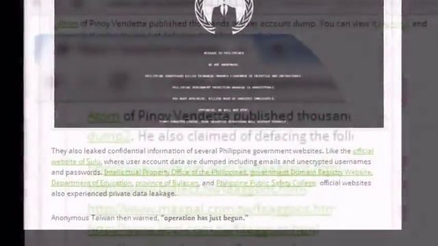Anonymous Million Mask March November 5 - Pinoy Vendetta смотреть онлайн