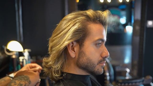 4 LONG HAIRSTYLES FOR MEN 2021 | Men's Hair Tutorial смотреть онлайн
