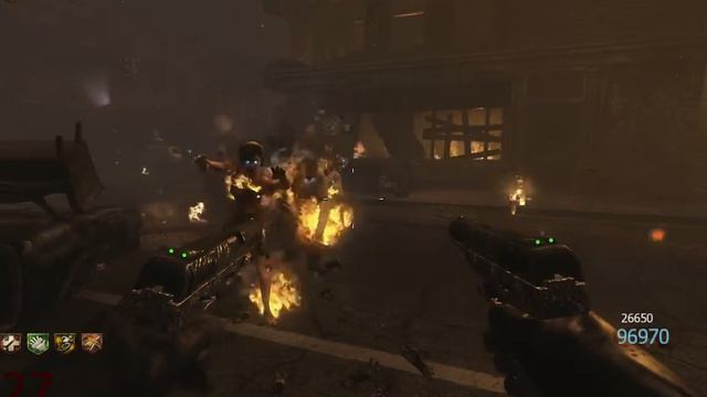 Call Of Duty: Black Ops 2 Зомби-режим. Забег в городе до 37-й волны.