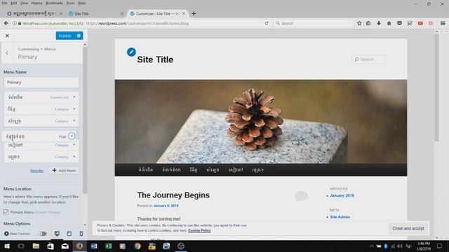 បង្កើតប្លុក ៥ៈ របៀបទម្លាក់ម៉ឺននុយ (Submenu) - WordPress 5: How to create Submenu смотреть онлайн