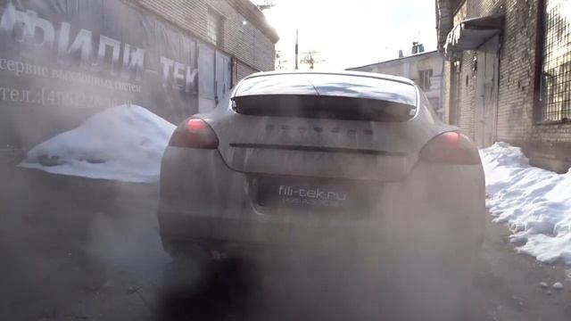 Доработка выхлопной системы Porsche Panamera 4.8 атмо смотреть онлайн