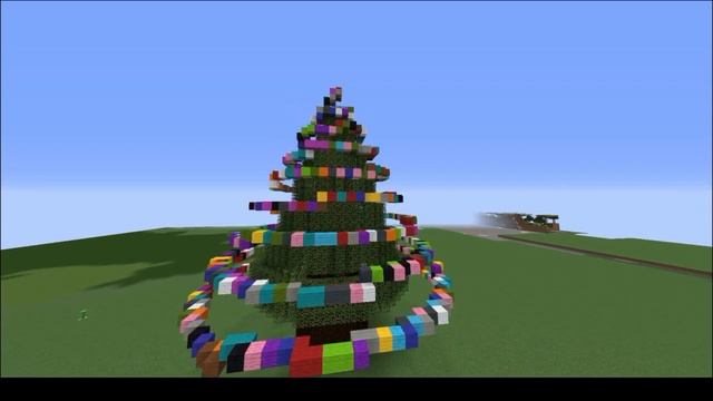 Новогодняя ёлка Python Minecraft смотреть онлайн