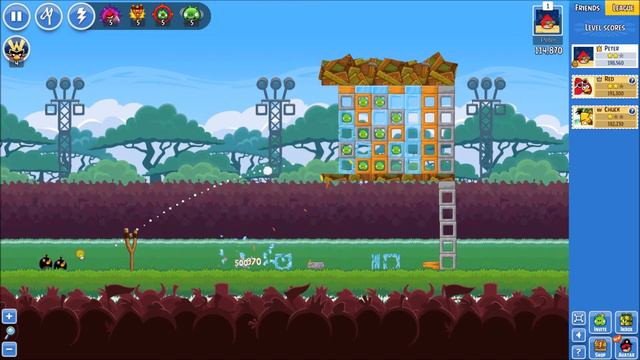 Level #6 - 2015.02.16 - Week 144 - Angry Birds Friends Tournament - NoPowerUps смотреть онлайн