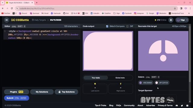 CSS Battle Solution | Daily Targets - 3rd November 2023 | CSS3 | CSS Challenge смотреть онлайн