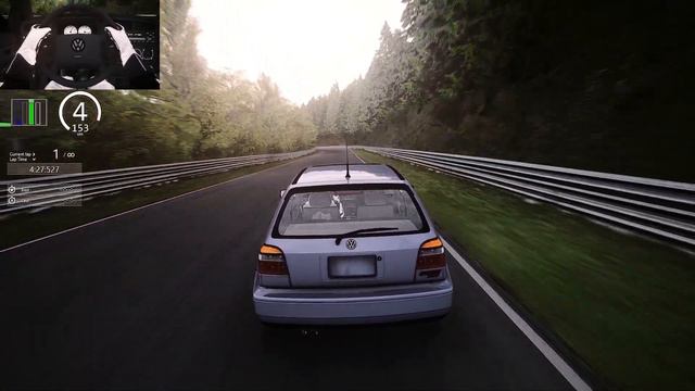 Assetto Corsa - Touristenfahrten - Nürburgring - Volkswagen Golf Mk3 VR6 2000 - Tail Cam смотреть онлайн