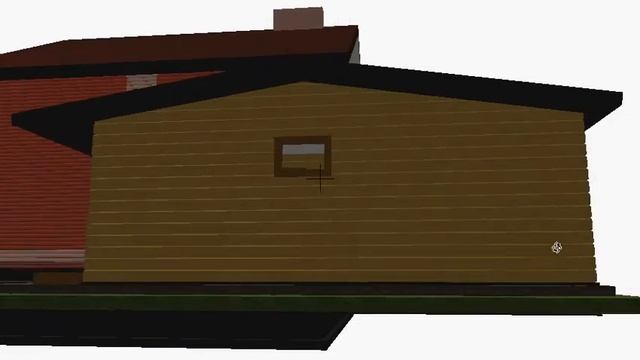 проект пристроя бани из бруса к дому [360 VR] смотреть онлайн