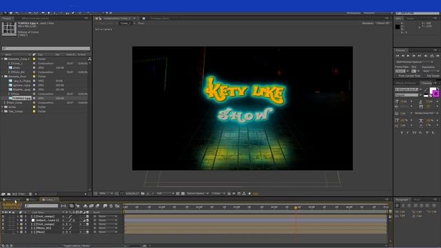 Эффект отражения в After Effects. Neon text. Las Vegas Intro After Effects смотреть онлайн