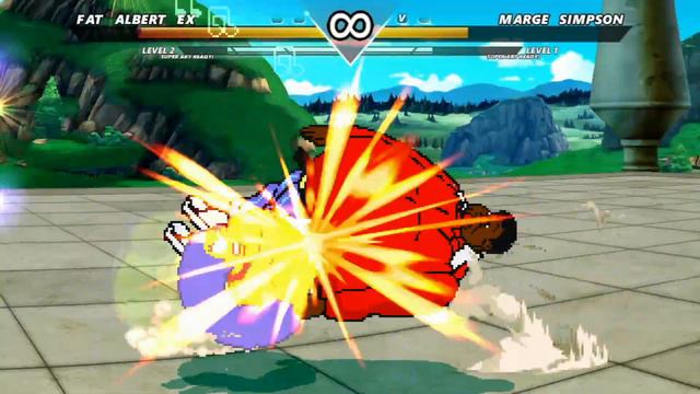 FAT ALBERT EX VS MARGE SIMPSON - AMAZING REQUEST BATTLE! BY:@mugenthekid6308 #mugen #extras смотреть онлайн