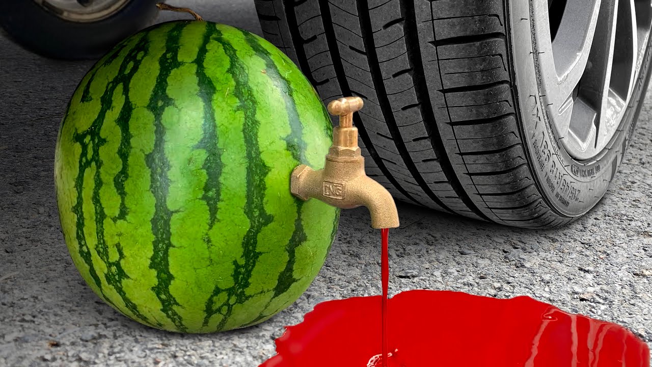 Машина Давит Предметы под Колесом АСМР МАШИНА