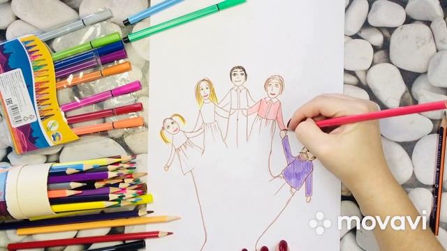 Рисование "Моя рука - моя семья" смотреть онлайн