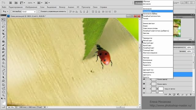 Photoshop. Создаём солнечный коллаж. Часть №3. (Елена Минакова, Creativo, Фотошоп - Мастер) смотреть онлайн