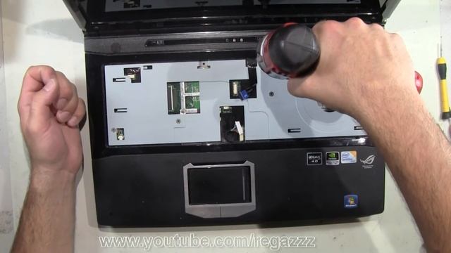 ASUS ROG G60V Complete Take Apart How to complete disassemble teardown смотреть онлайн